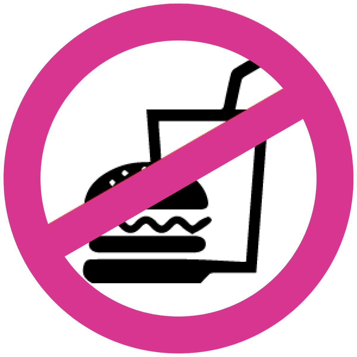 飲食物の持込、持出し 禁止。